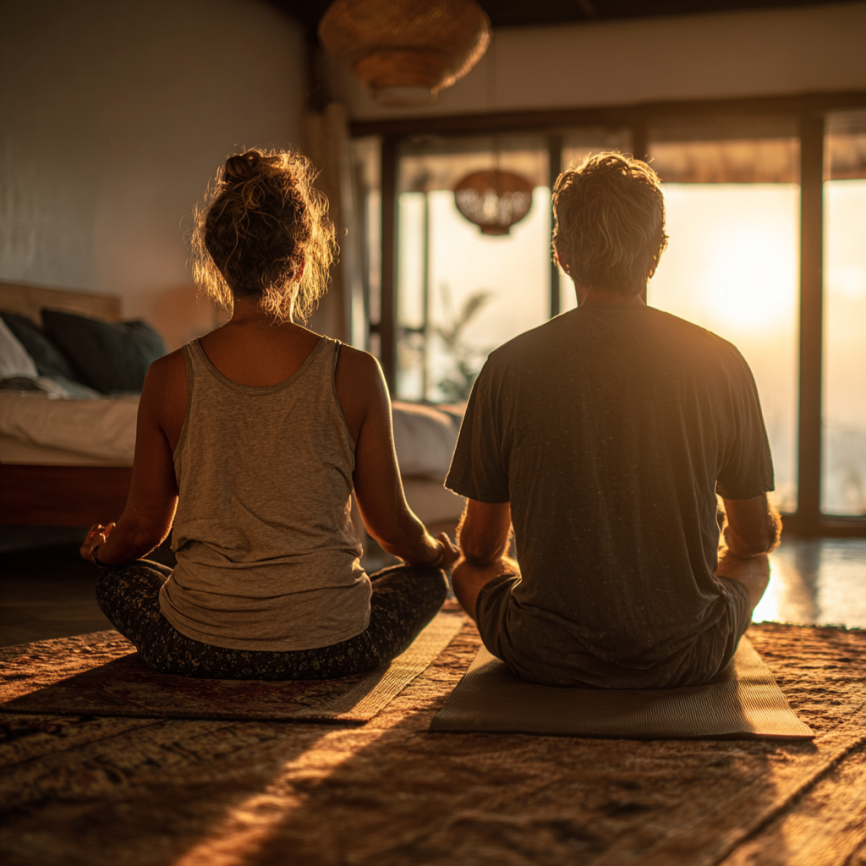 Instructores especializados trabajando con grupo de adultos mayores