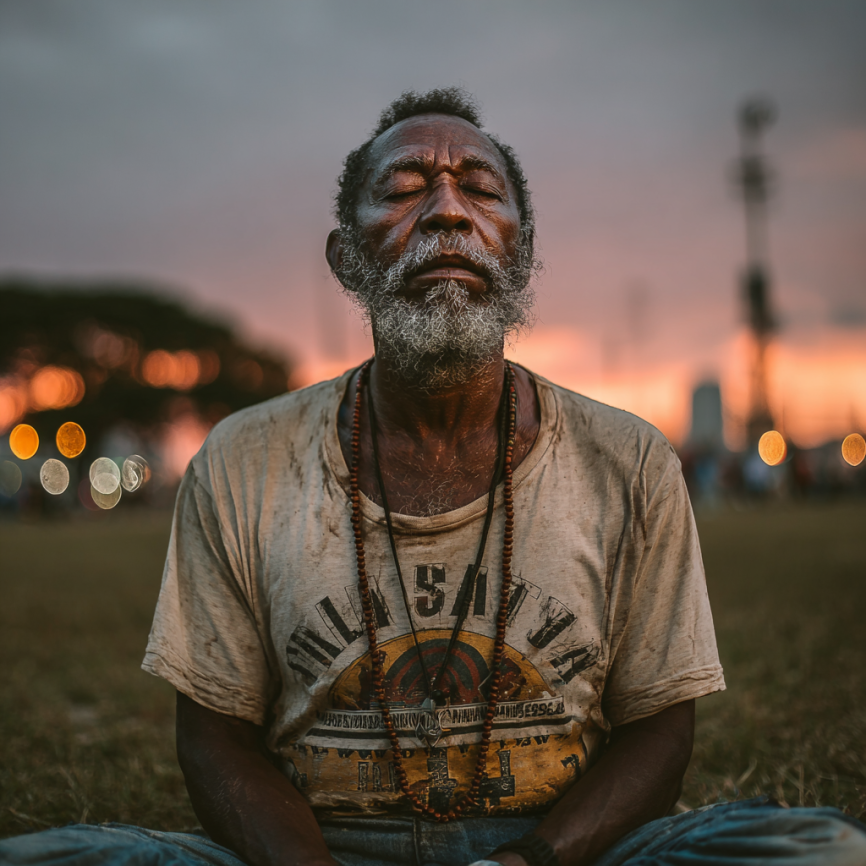 Grupo diverso de adultos mayores sonriendo después de clase de yoga